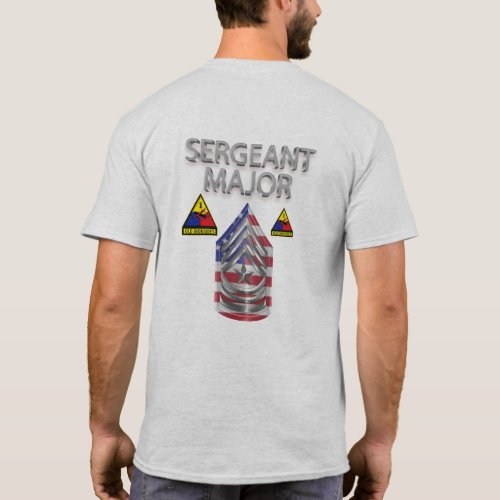 1st Armored Division Sergeant Major T_Shirt