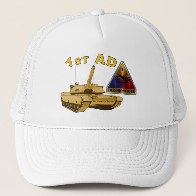 1st Armored Division    Trucker Hat (Front)