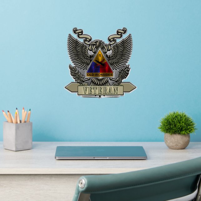 1st Armored Division Veteran Wall Decal (Home Office 2)