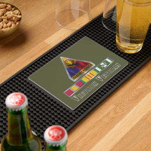 1st Armored Division Vietnam Veteran Bar Mat