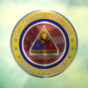 1st Armored Division Window Cling