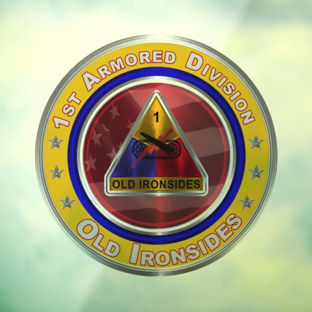 1st Armored Division  Window Cling (Sheet 3)