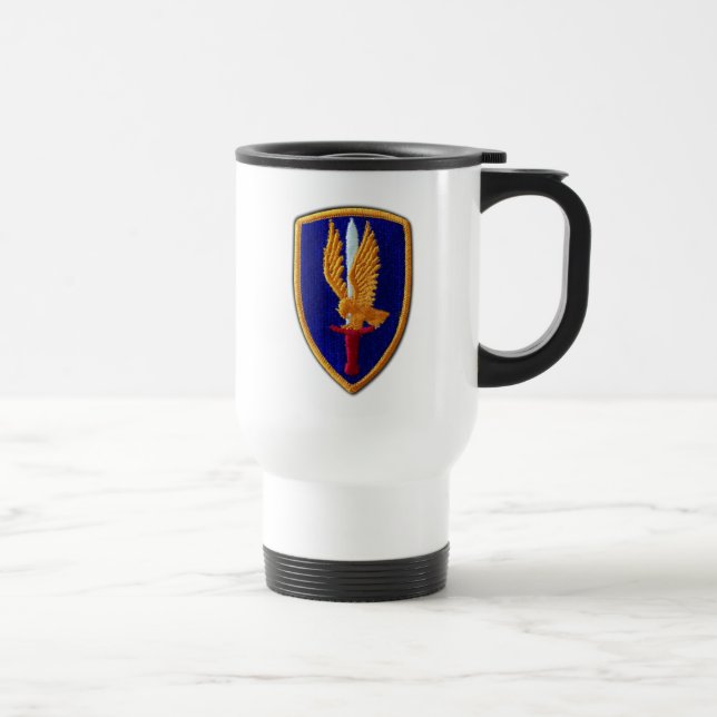 1st Aviation Brigade Fort Riley Veterans Vets Travel Mug (Right)