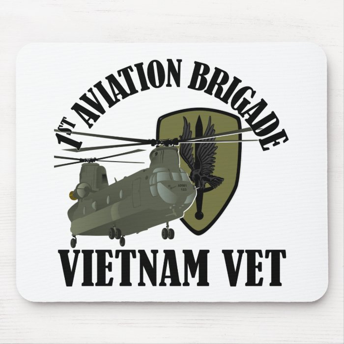 1st AVN BDE Vietnam CH 47 (Subdued) Mousepad