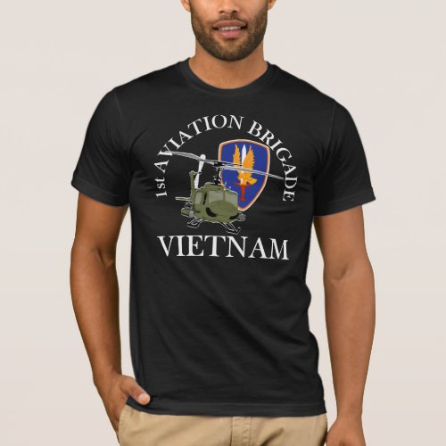 1st AVN BDE Vietnam Vet Huey T_Shirt