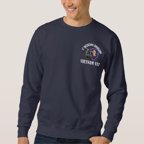 1st AVN BDE Vietnam Vet _ UH_1 Sweatshirt