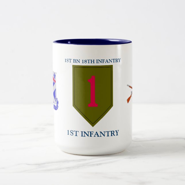 1ST BATTALION 18TH INFANTRY 1ST INFANTRY MUG (Center)