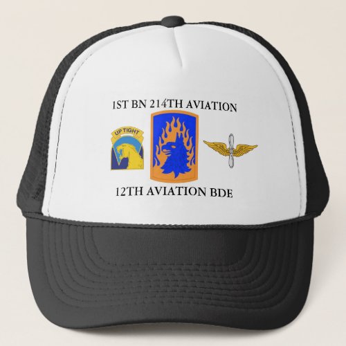 1ST BATTALION 214TH AVIATION 12TH AVIATION BRIGADE TRUCKER HAT