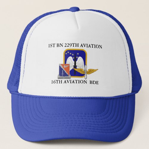 1ST BATTALION 229TH AVIATION 16TH AVIATION BRIGADE TRUCKER HAT