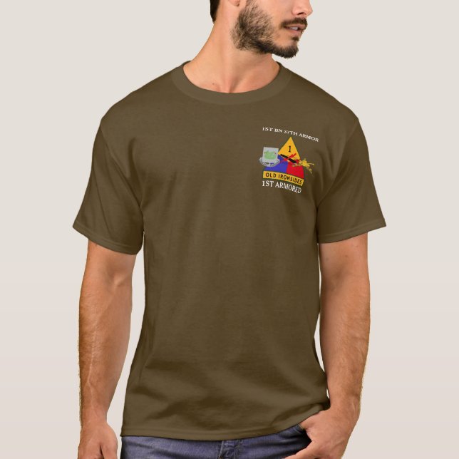 1ST BATTALION 37TH ARMOR 1ST ARMORED SHIRT (Front)