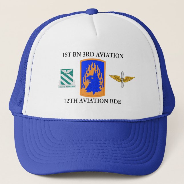 1ST BATTALION 3RD AVIATION 12TH AVIATION BRIGADE  TRUCKER HAT (Front)
