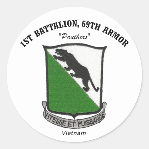 1st Battalion 69th Armor Stickers