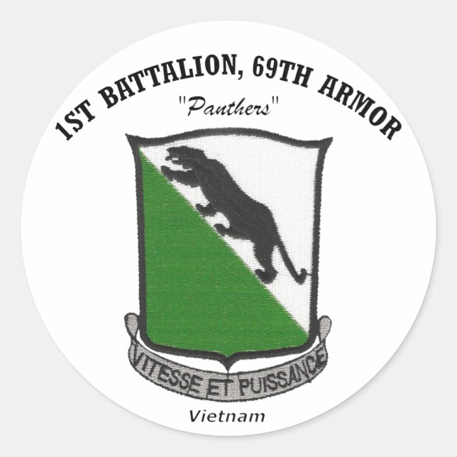 1st Battalion, 69th Armor Stickers (Front)