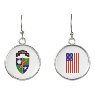 1st Battalion - 75th Ranger Regiment Earrings