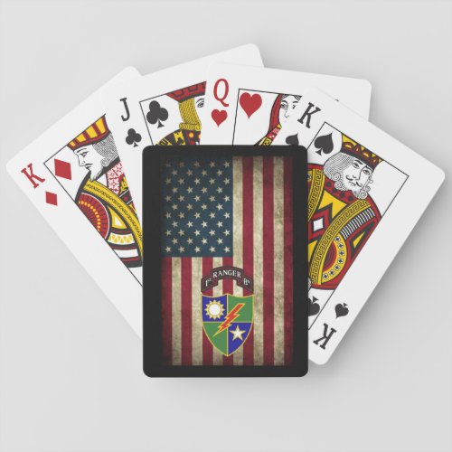 1st Battalion _ 75th Ranger Regiment Playing Cards