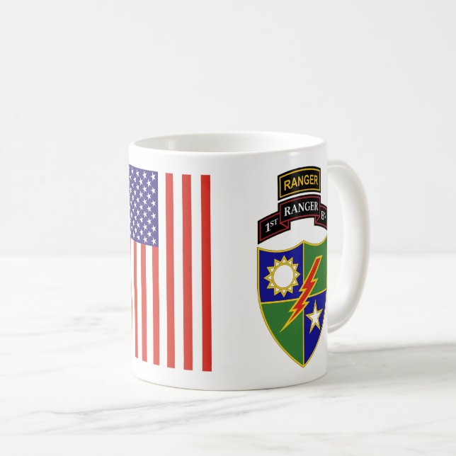 1st Battalion - 75th Ranger w/Tab Mug (Front Right)