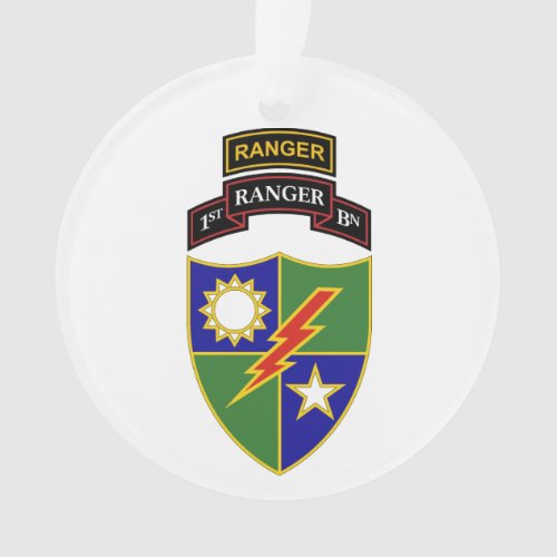 1st Battalion _ 75th Ranger wTab Ornament