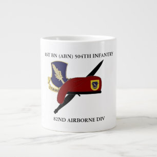 1ST BATTALION (ABN) 504TH INFANTRY JUMBO MUG