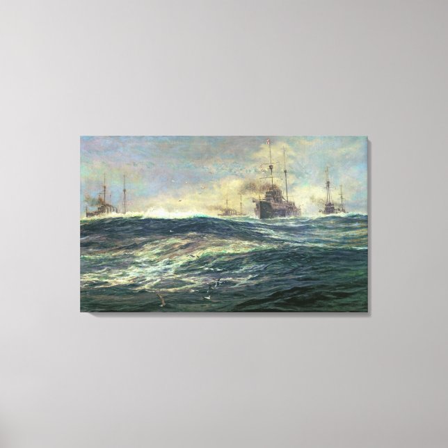 1st Battle Squadron of Dreadnoughts Canvas Print (Front)
