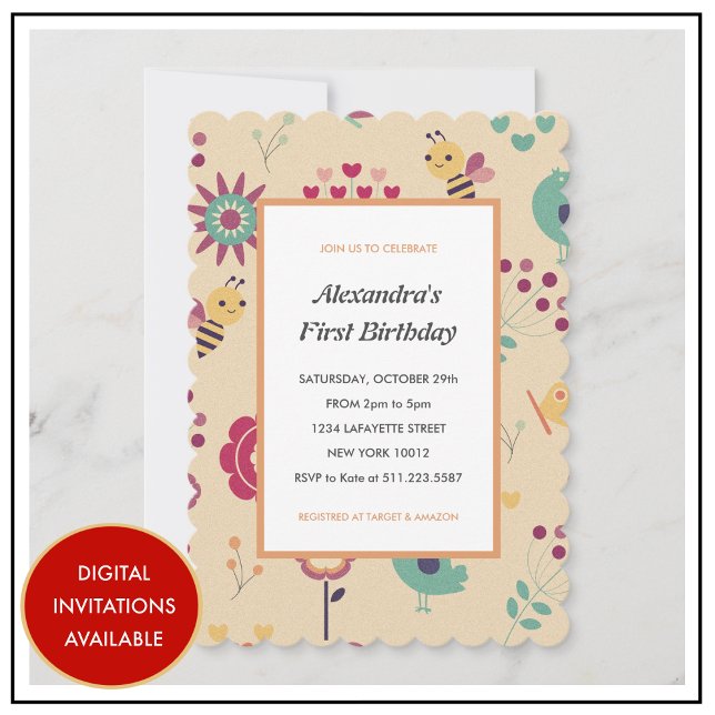 1st bee day invitations bee first birthday (1st bee day invitations)