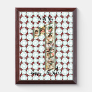 1st Birth Day Baby Photo Collage Gift creative Award Plaque