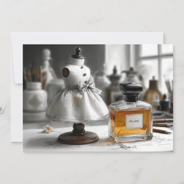  1st Birthday – "A Year of Love & Laughter" Invitation (Front)