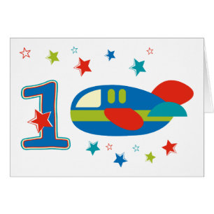 1st Birthday Airplane Cards