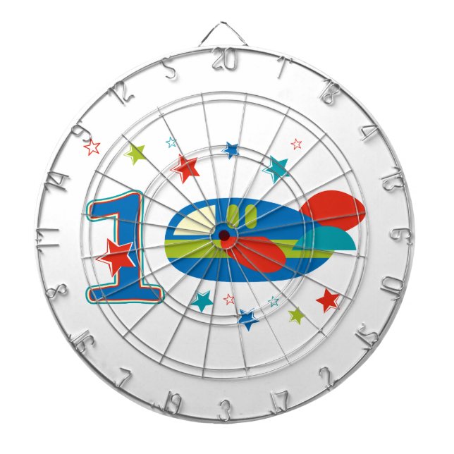 1st Birthday Airplane Dart Board (Front)
