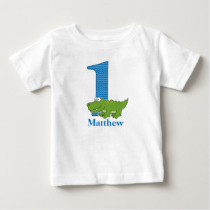 1st Birthday Alligator T shirt