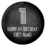 [ Thumbnail: 1st Birthday - Art Deco Inspired Look "1", Name ]