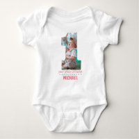 1ST BIRTHDAY BABY CLOTHES CUSTOM PHOTO