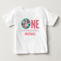 1ST BIRTHDAY BABY CLOTHES CUSTOM PHOTO & TEXT