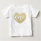 1st Birthday Baby Girl Glitter heart-Print