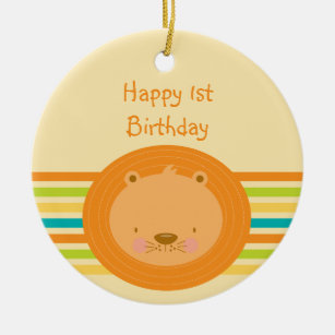 baby's first birthday ornament