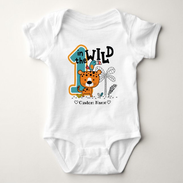 1st birthday | Baby's First Birthday Baby Bodysuit (Front)