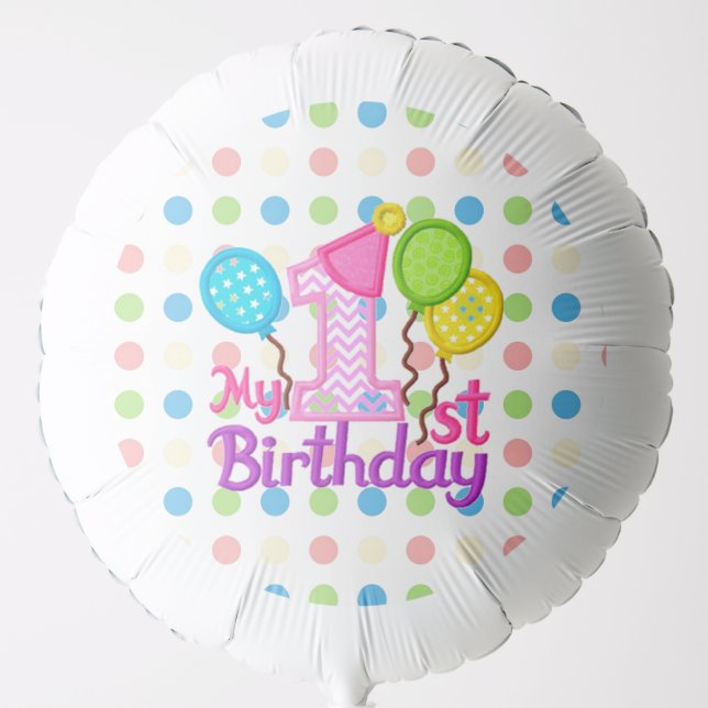 1st Birthday Balloon (Front)