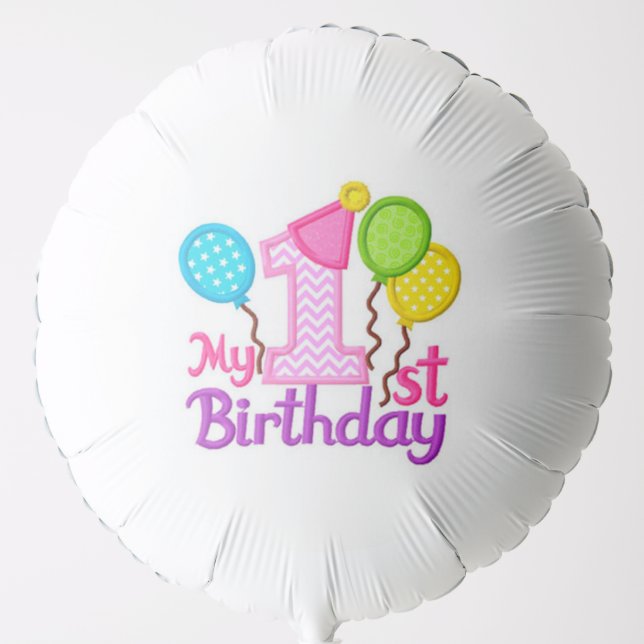 1st Birthday Balloon (Front)