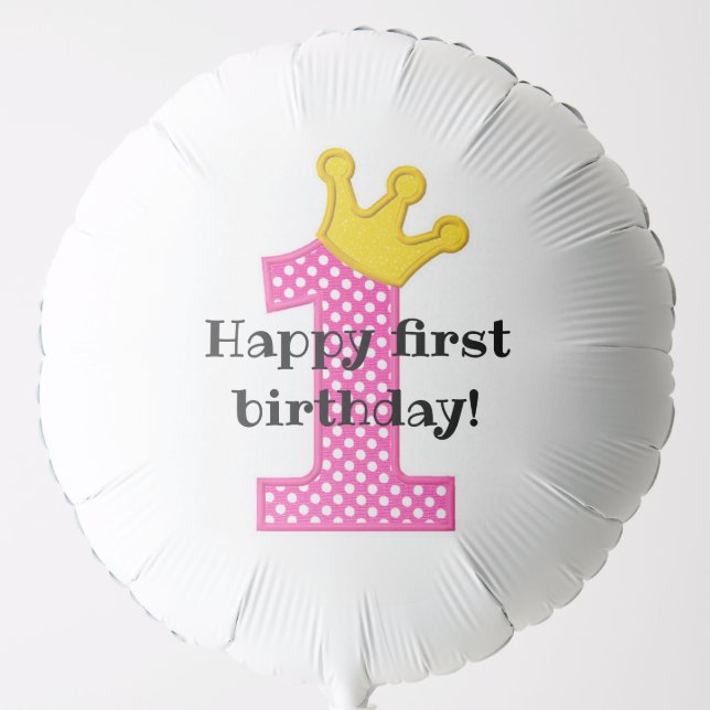 1st Birthday Balloon (Front)
