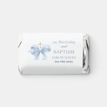 1st Birthday & Baptism Favor Hershey's Miniatures