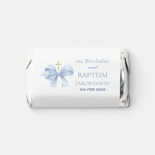 1st Birthday & Baptism Favor Hershey's Miniatures (Front)