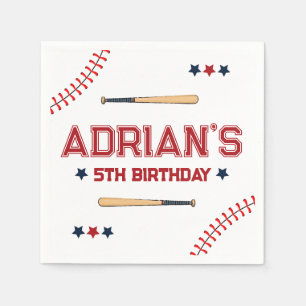 1st Birthday Baseball Napkins
