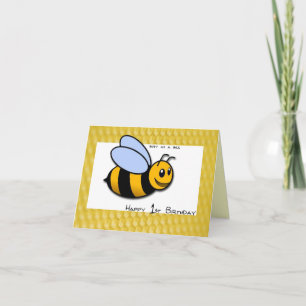 1st Birthday Bee Card