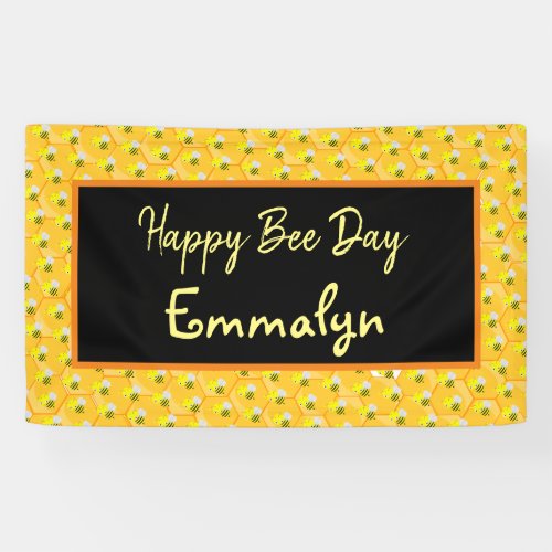 1st Birthday Bee Day Banner