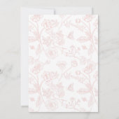 1st Birthday Blush Pink Floral Is Turning One Invitation | Zazzle