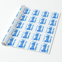 baby boy 1st birthday wrapping paper