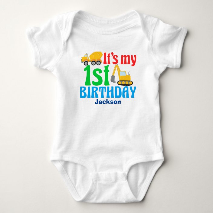 1st birthday bodysuit boy