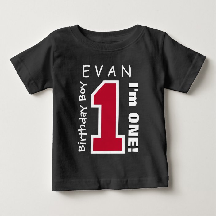 1st birthday boy shirt personalized