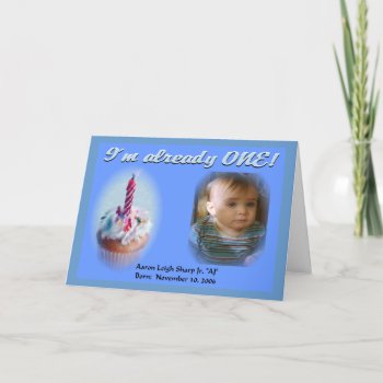 1st Birthday Card by sharpcreations at Zazzle