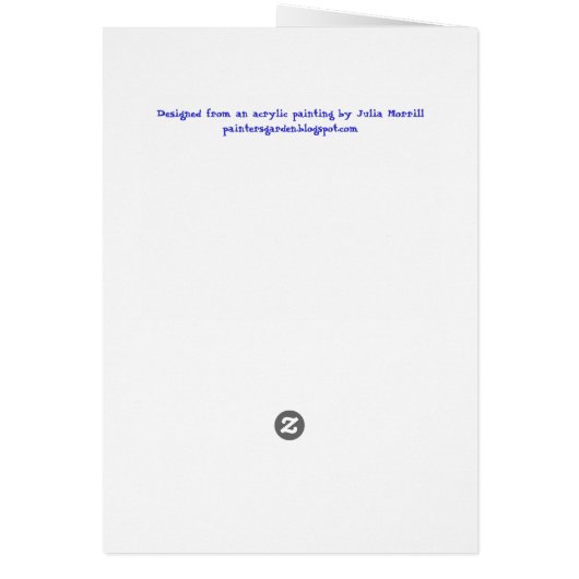 1st Birthday Card (Back)