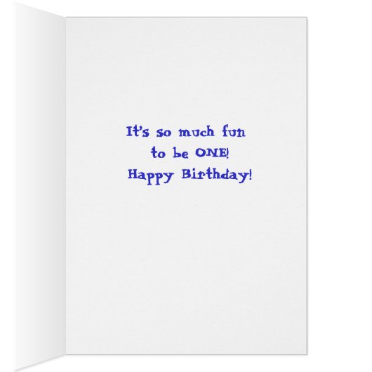 1st Birthday Card (Inside (Right))